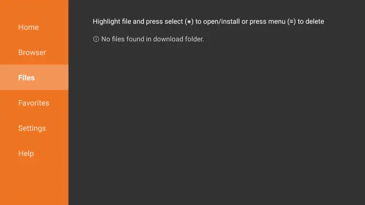 The Files tab will compile any APK file you install. We suggest cleaning this out when installing APK files.